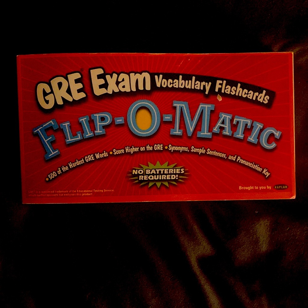GRE Exam Vocabulary Flashcards